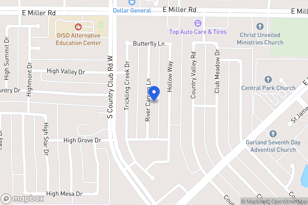 Map of 2206 River Canyon Ln