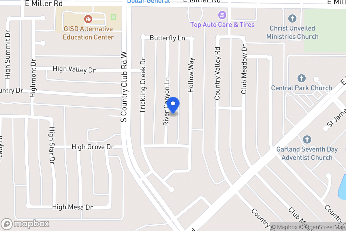 Map of 2214 River Canyon Ln