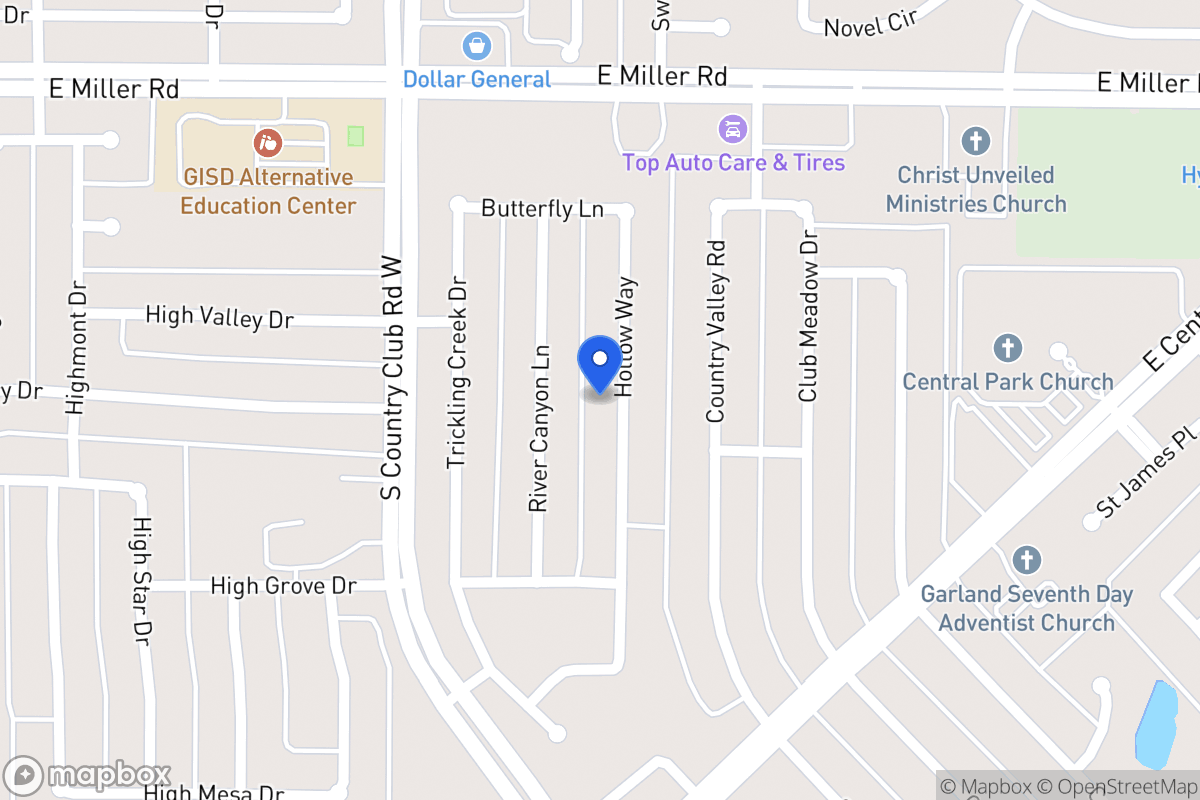 Map of 2125 Hollow Way