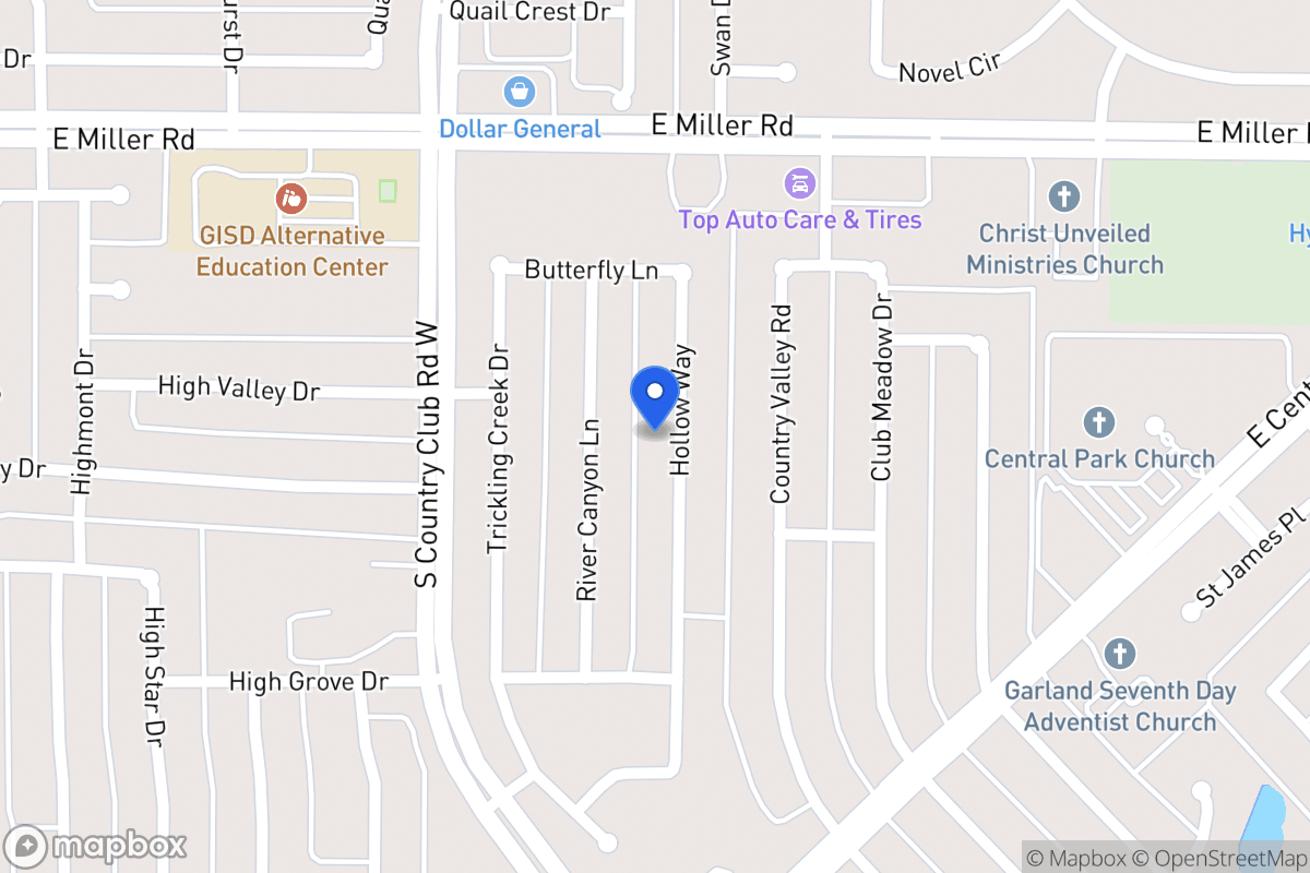Map of 2117 Hollow Way
