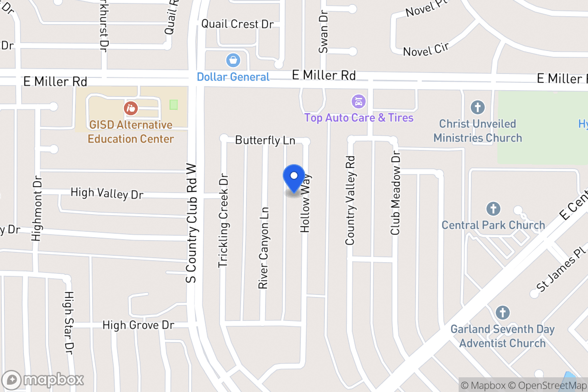Map of 2109 Hollow Way