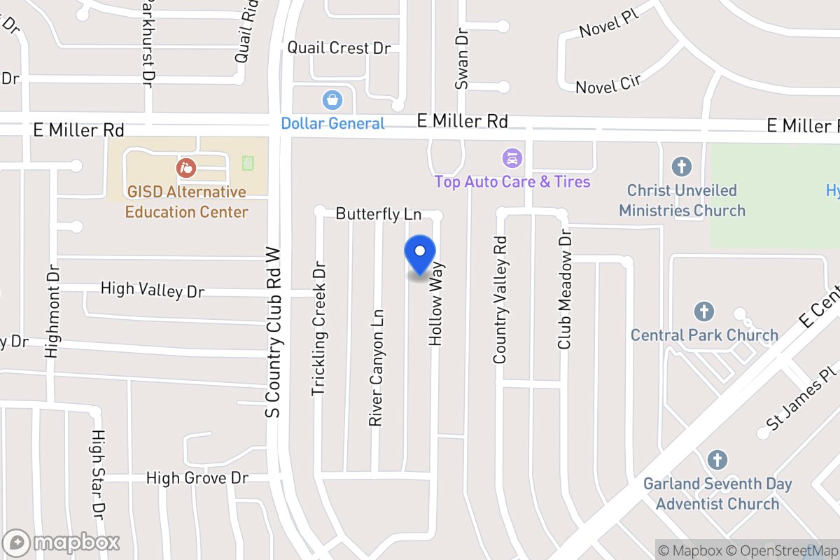 Map of 2105 Hollow Way