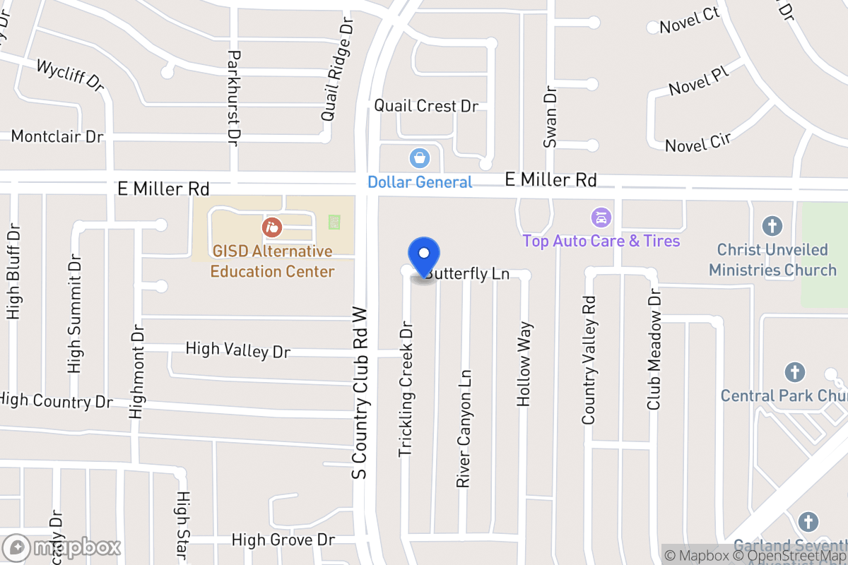 Map of 2006 Trickling Creek Dr