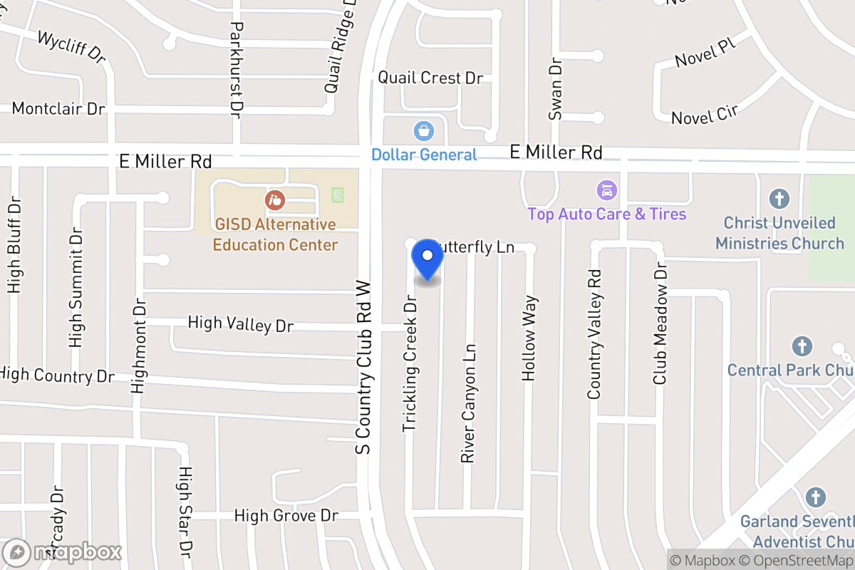 Map of 2014 Trickling Creek Dr