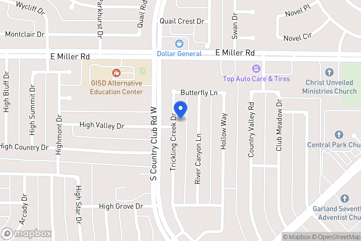 Map of 2106 Trickling Creek Dr