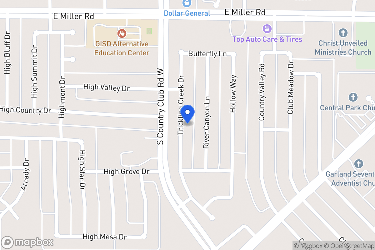 Map of 2206 Trickling Creek Dr