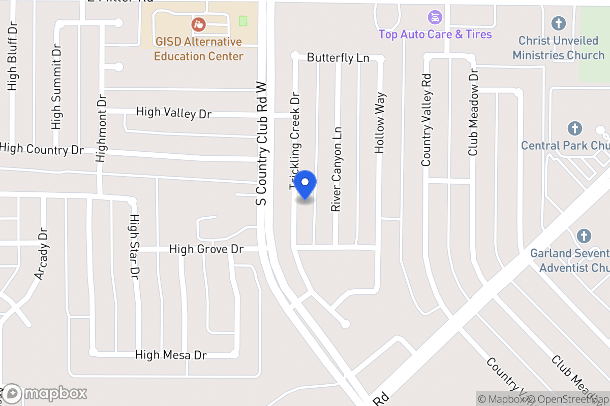 Map of 2218 Trickling Creek Dr
