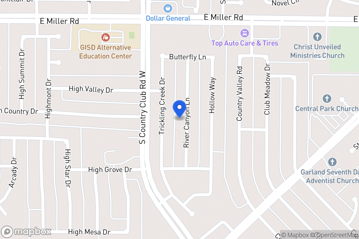 Map of 2201 River Canyon Ln