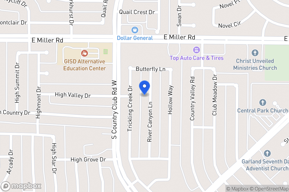 Map of 2109 River Canyon Ln