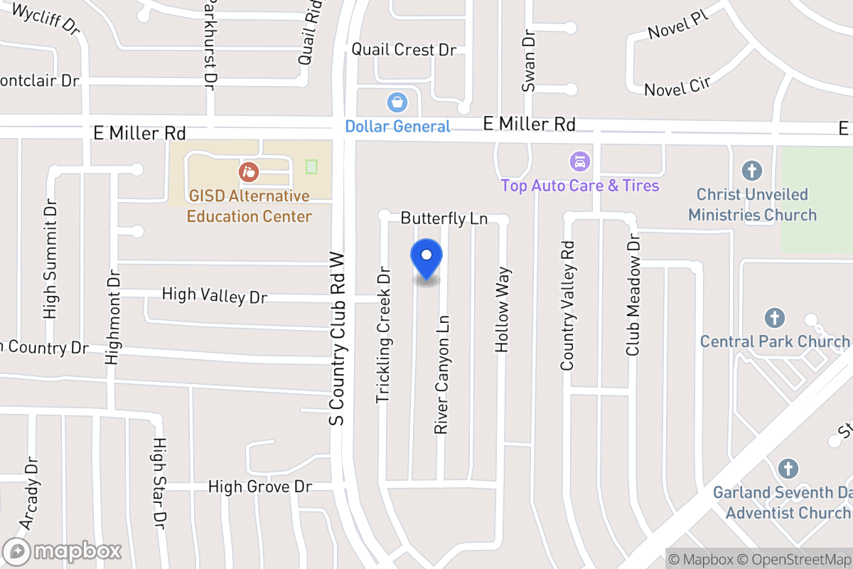 Map of 2105 River Canyon Ln