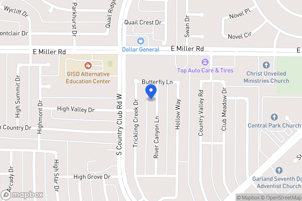 Map of 2101 River Canyon Ln