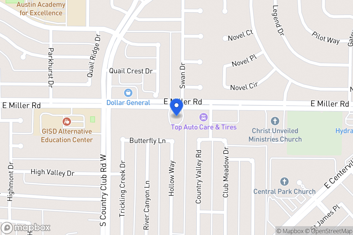 Map of 1426 E Miller Rd