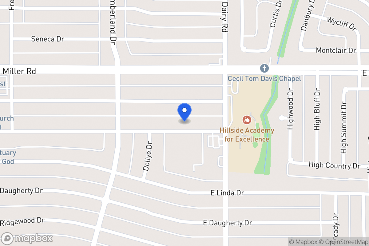 Map of 621 Wallace Dr