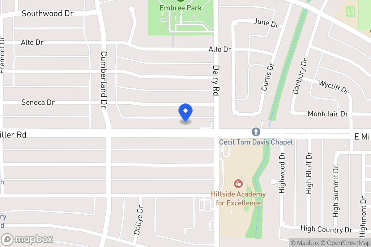Map of 707 E Miller Rd