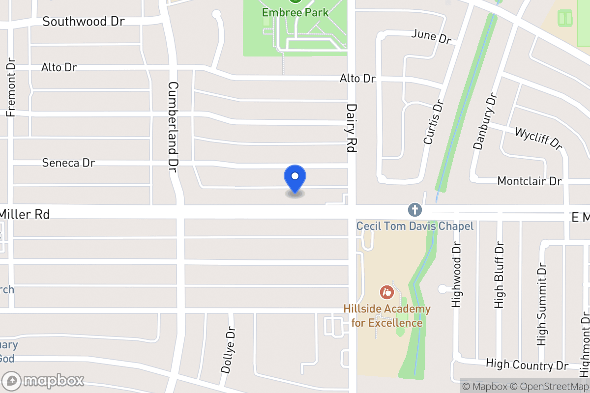 Map of 703 E Miller Rd