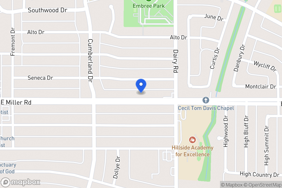Map of 623 E Miller Rd