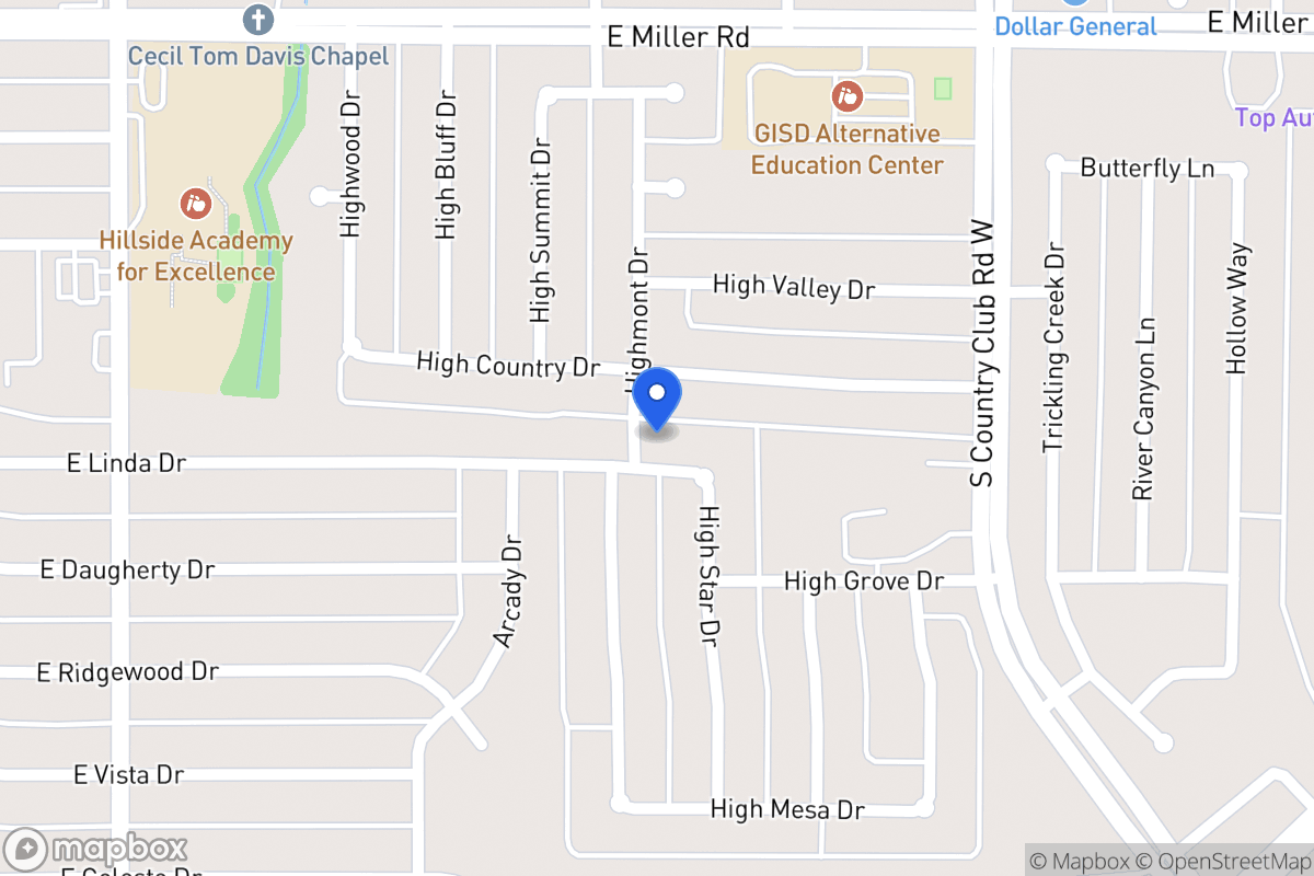 Map of 1113 E Linda Dr