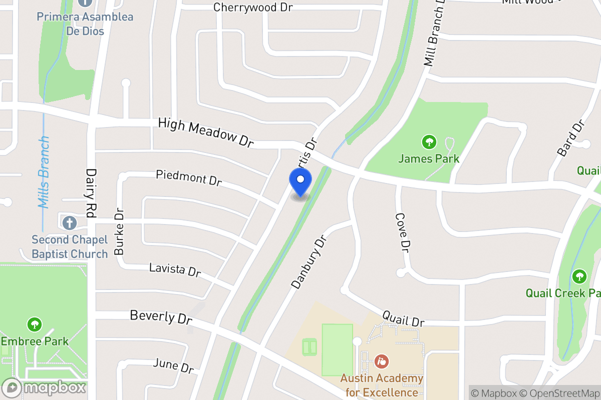 Map of 1310 Curtis Dr
