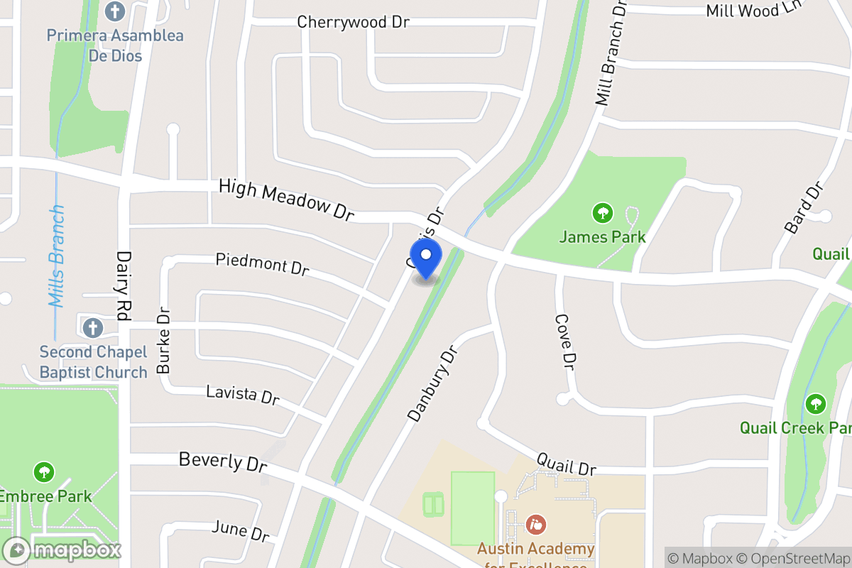 Map of 1308 Curtis Dr