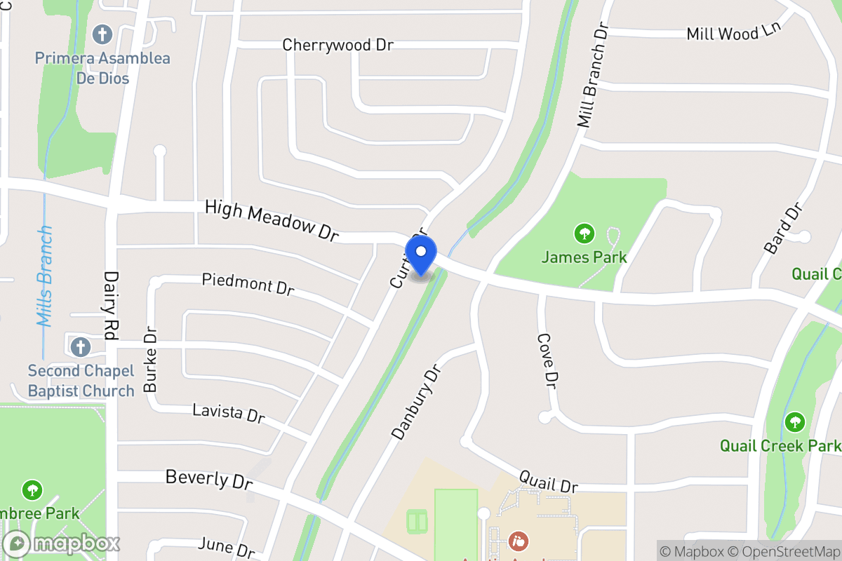 Map of 1304 Curtis Dr
