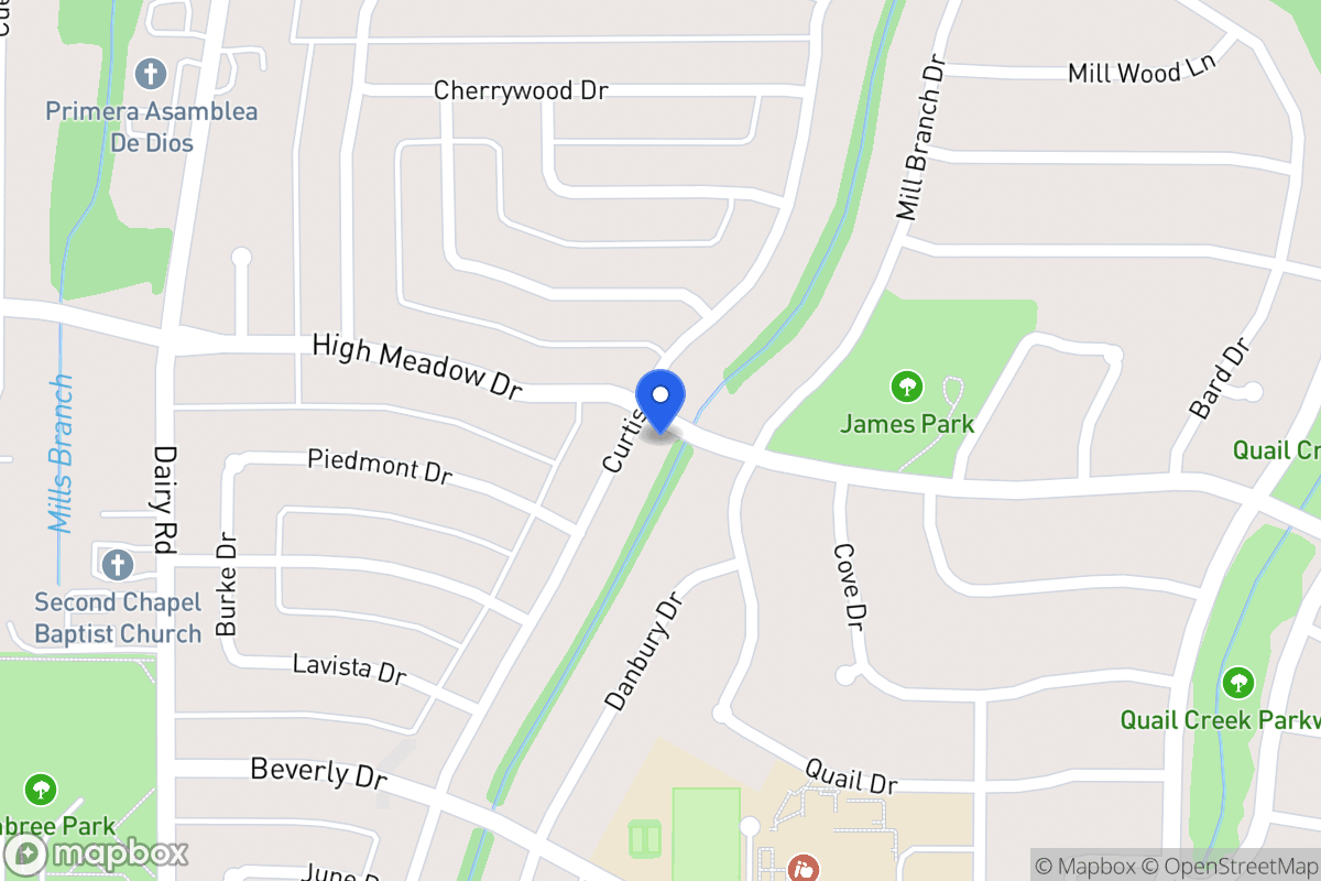 Map of 1302 Curtis Dr