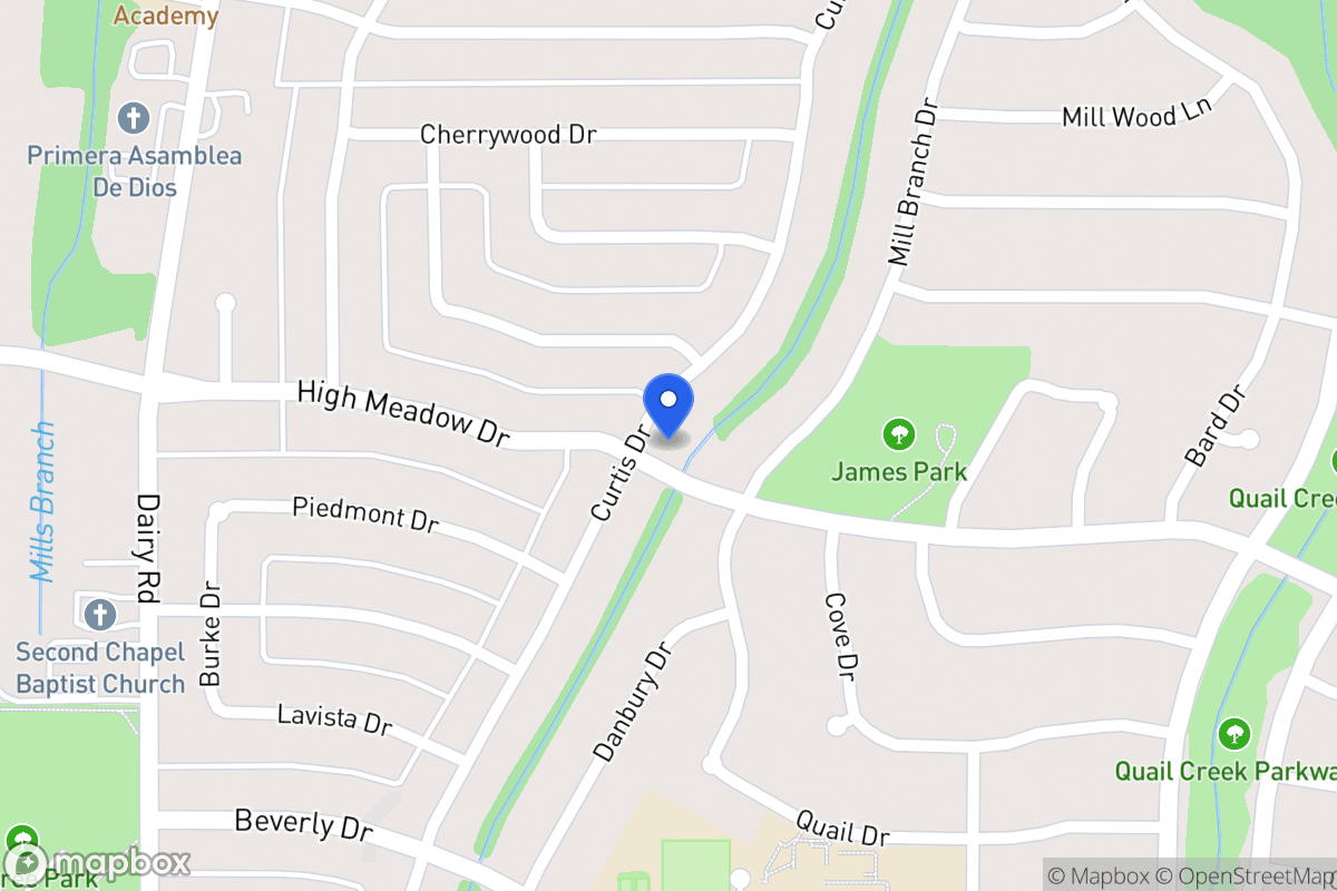 Map of 1214 Curtis Dr