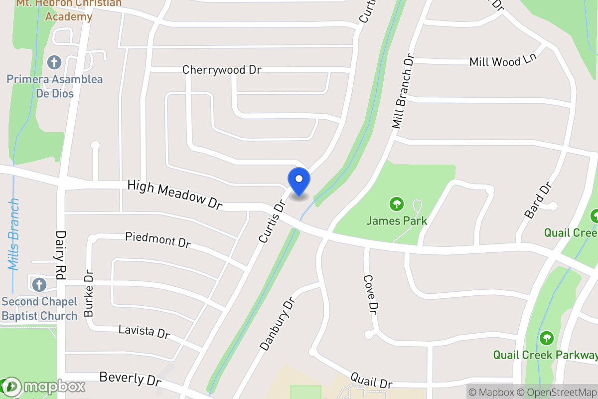 Map of 1210 Curtis Dr