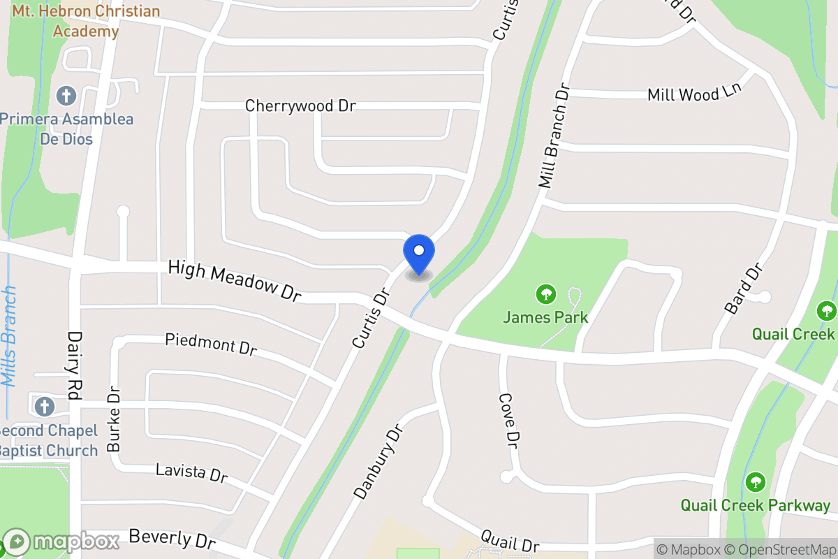 Map of 1206 Curtis Dr