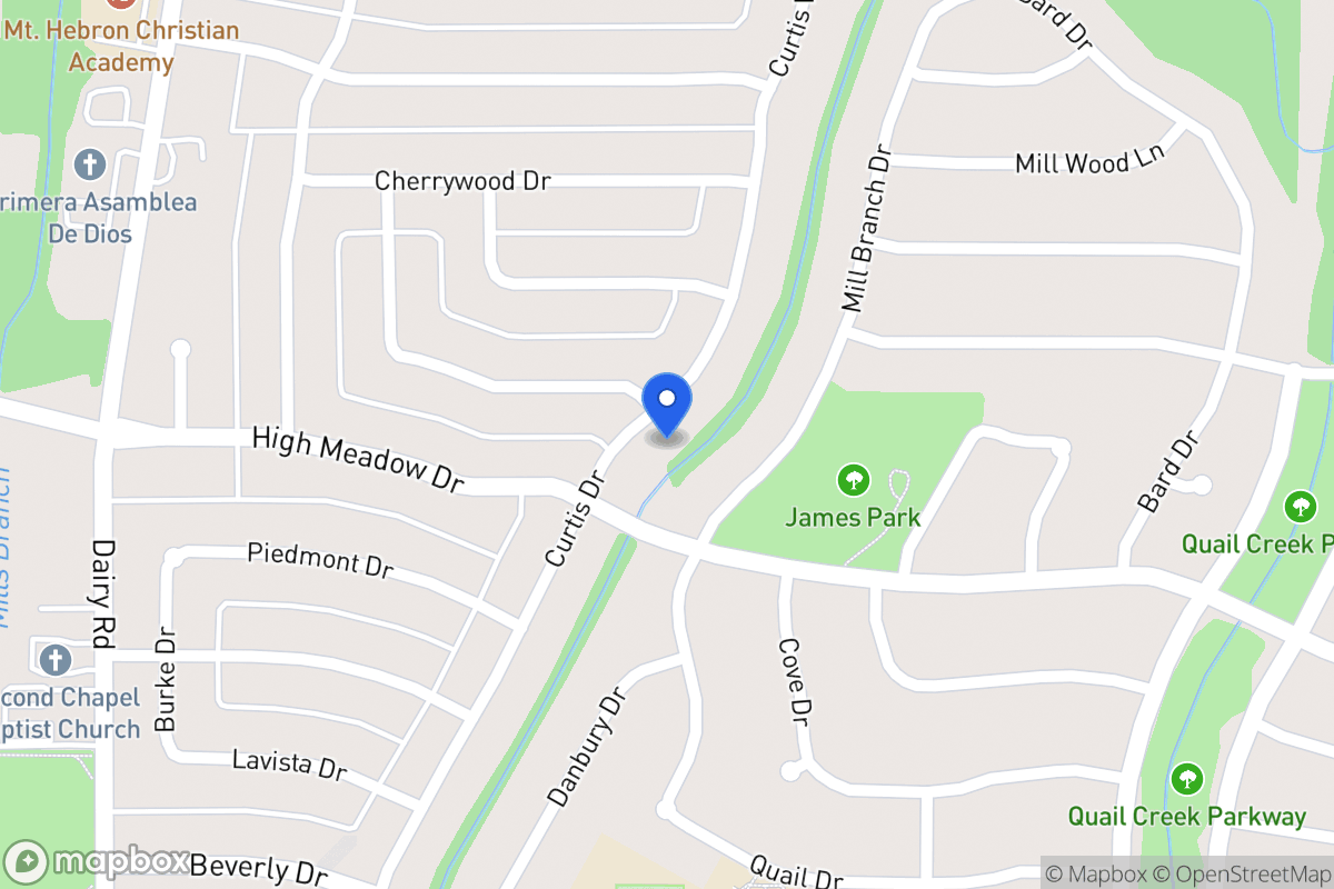 Map of 1202 Curtis Dr
