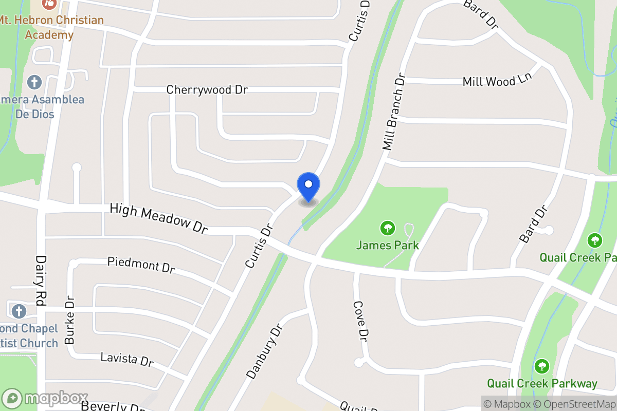 Map of 1126 Curtis Dr