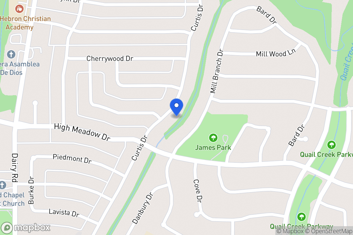 Map of 1118 Curtis Dr