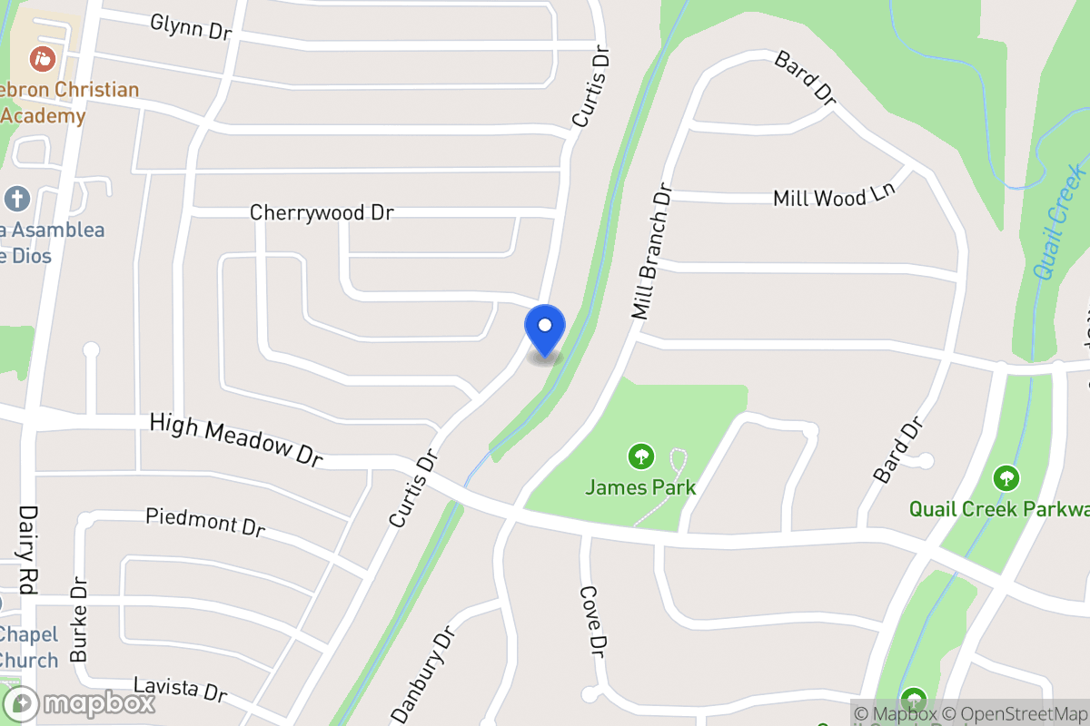 Map of 1110 Curtis Dr