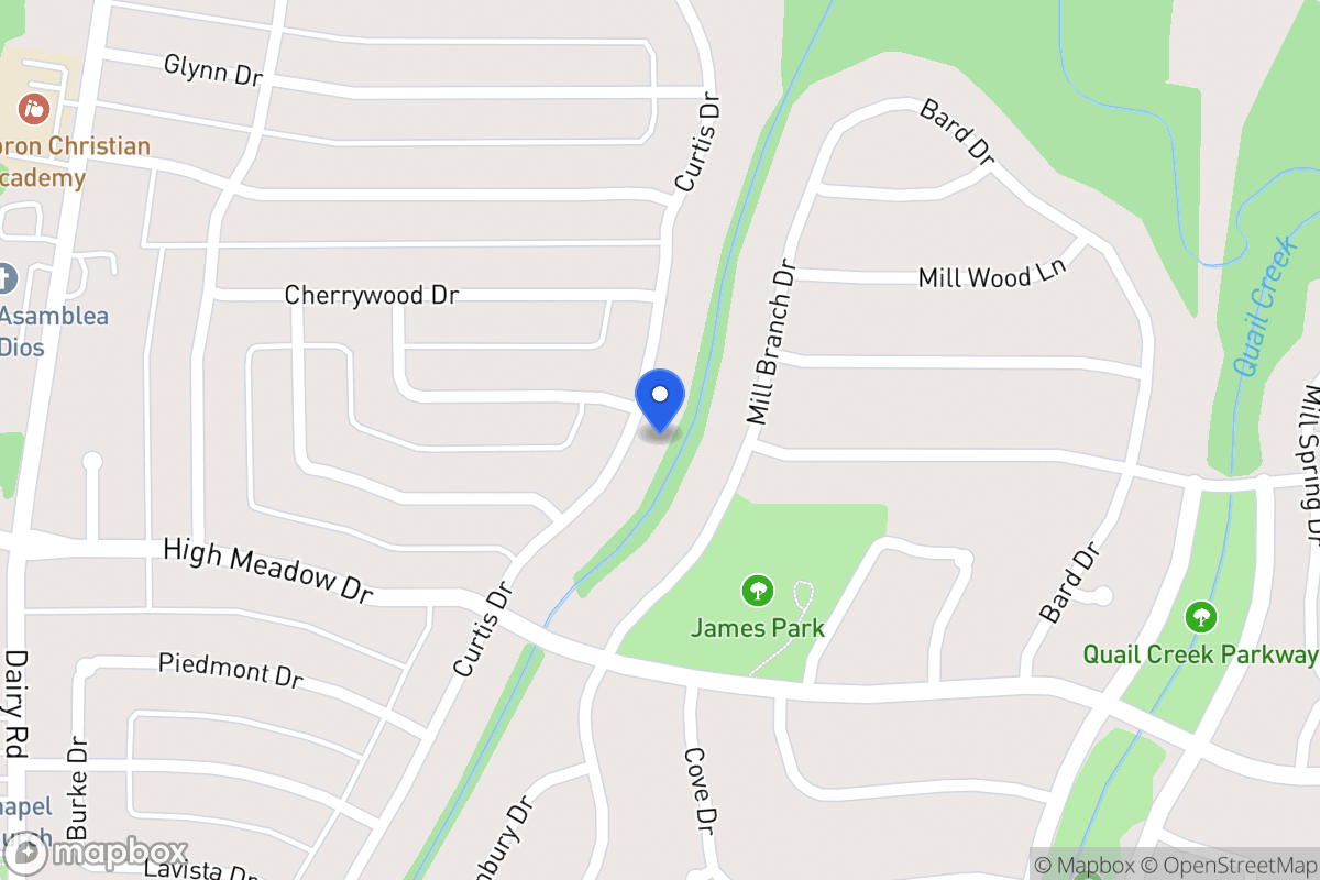 Map of 1102 Curtis Dr