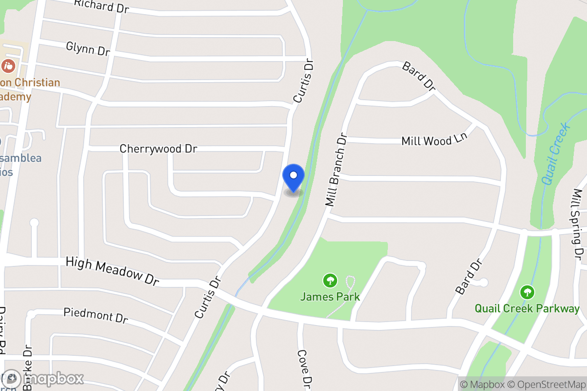 Map of 1018 Curtis Dr