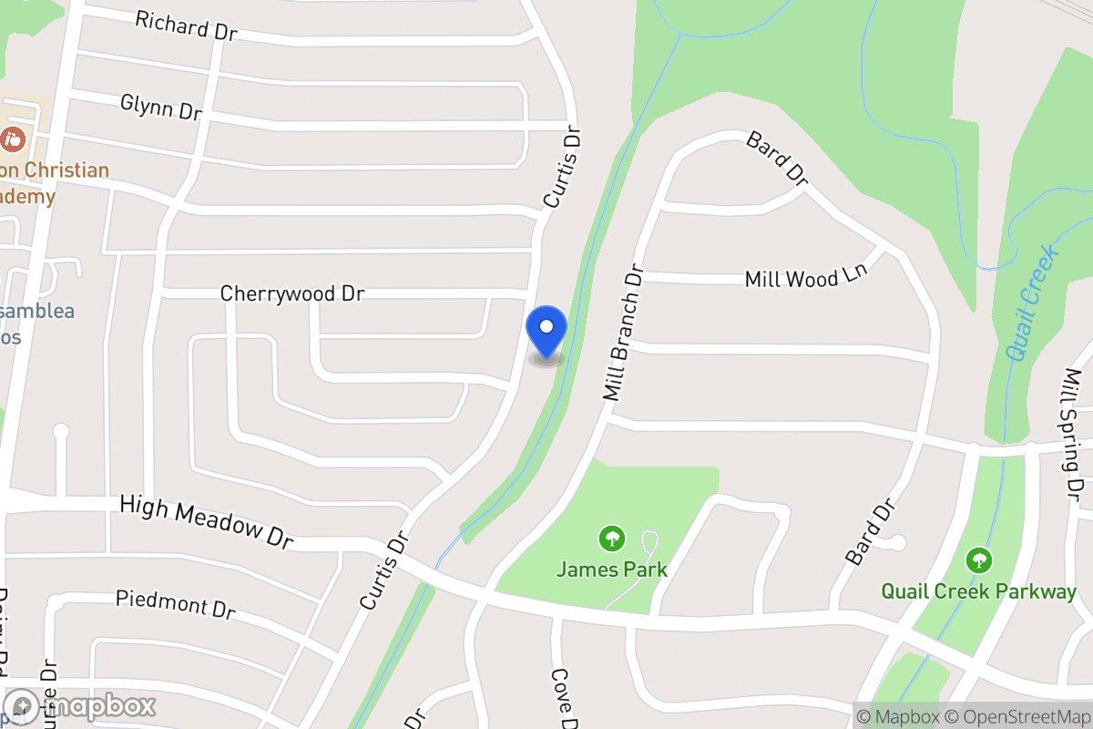 Map of 1014 Curtis Dr