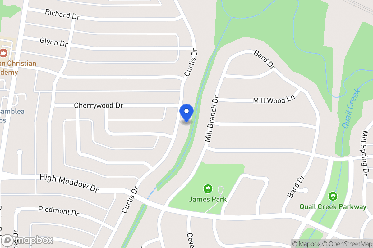 Map of 1010 Curtis Dr