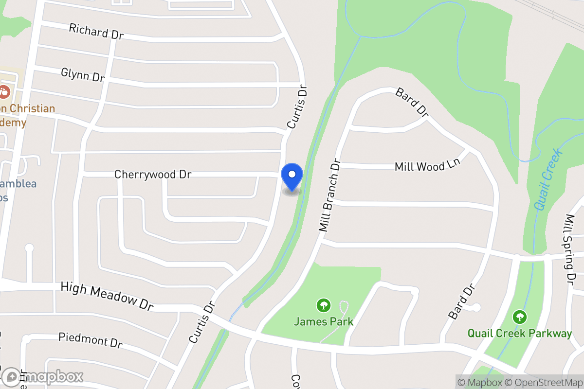 Map of 1006 Curtis Dr