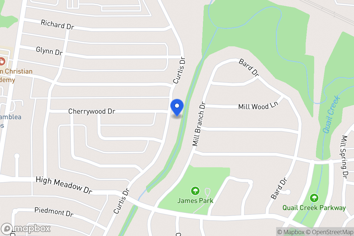 Map of 1002 Curtis Dr
