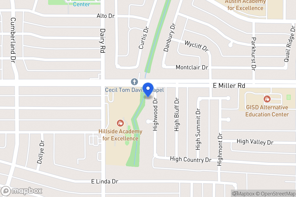 Map of 2009 Highwood Dr