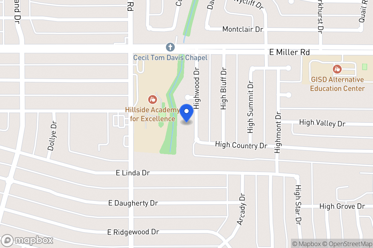 Map of 2117 Highwood Dr