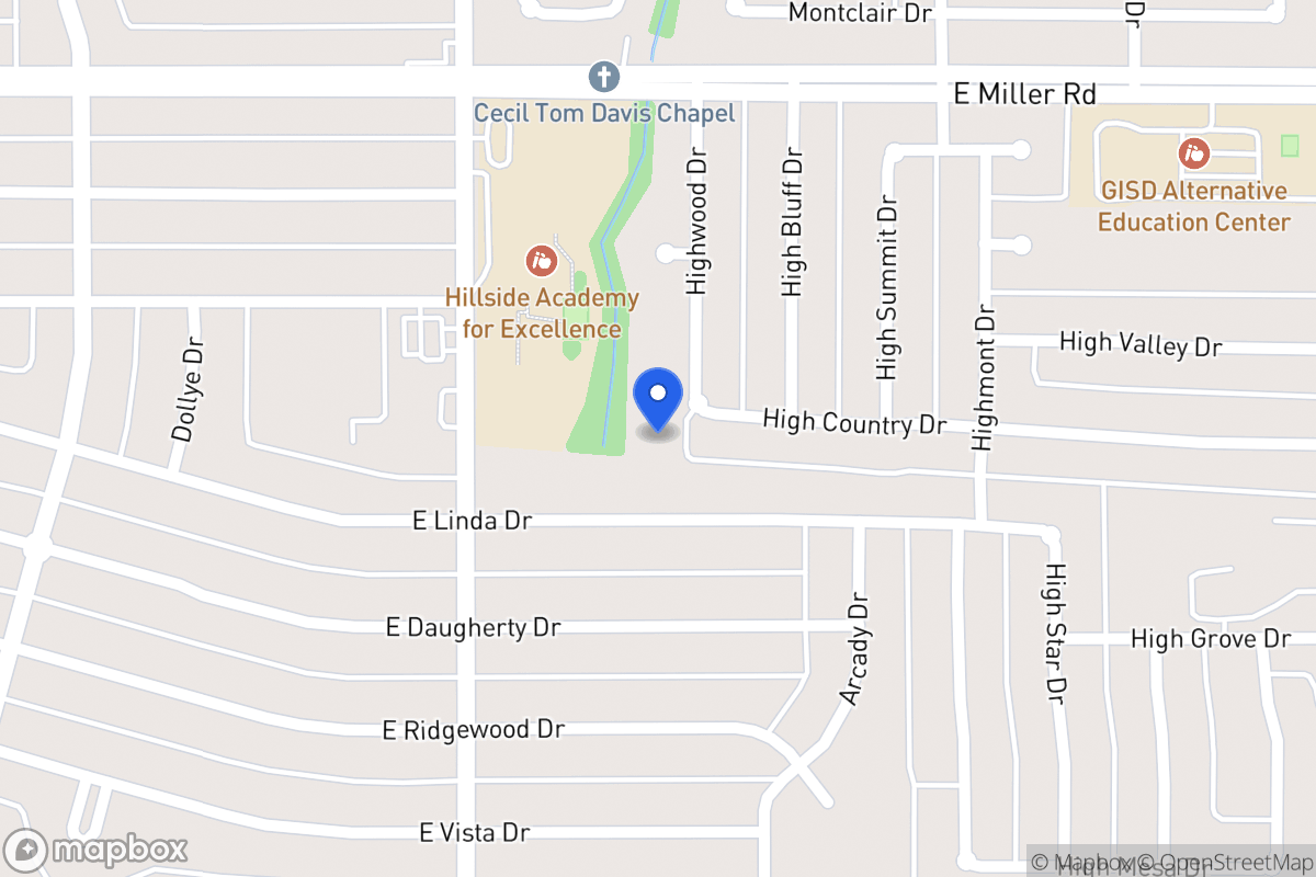 Map of 2133 Highwood Dr