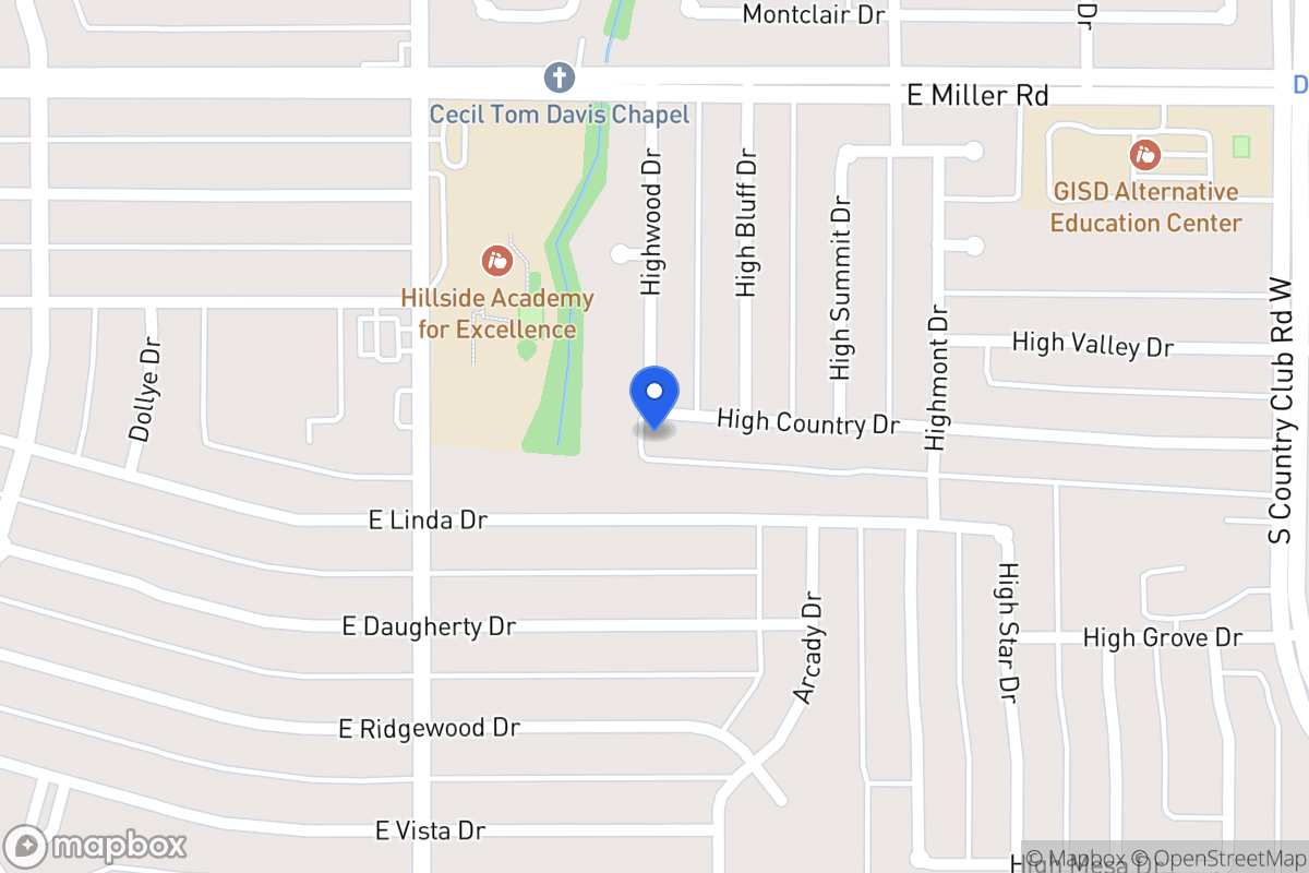 Map of 902 High Country Dr
