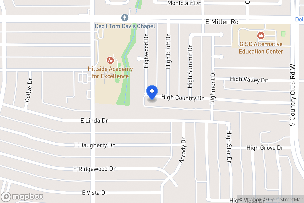 Map of 906 High Country Dr