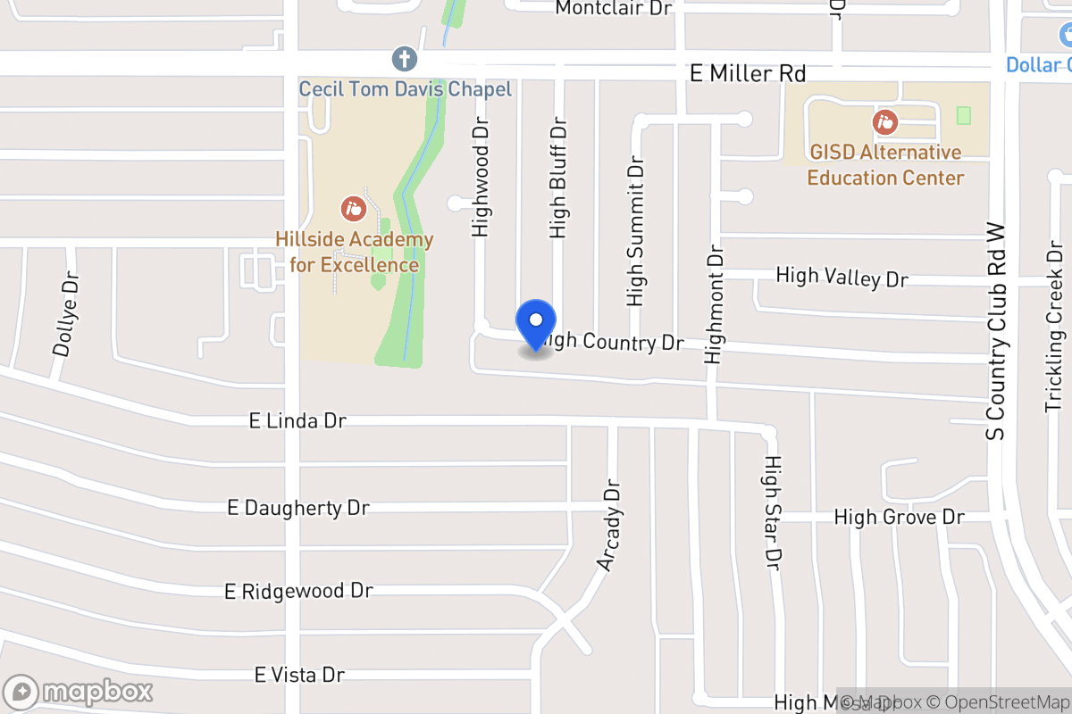 Map of 914 High Country Dr