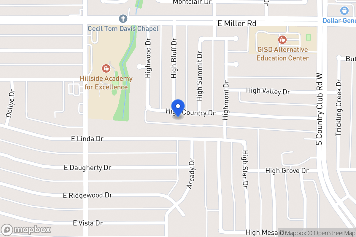 Map of 1006 High Country Dr