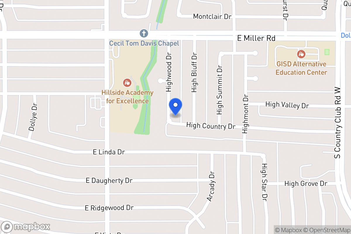 Map of 2126 Highwood Dr