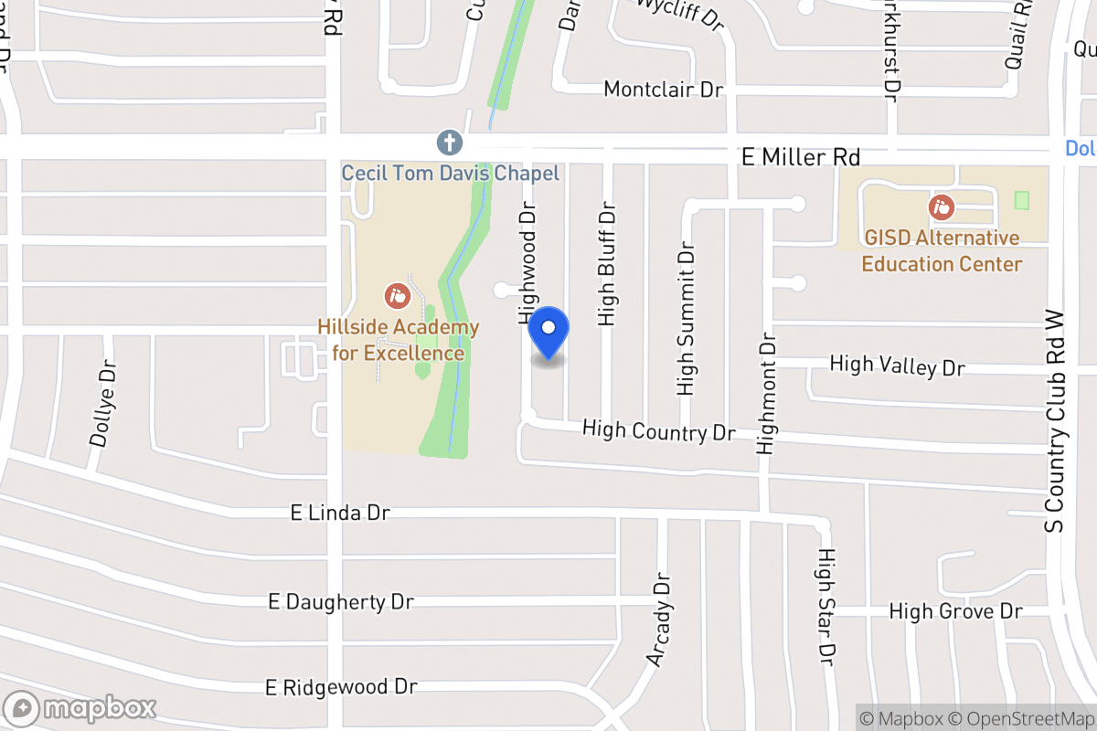 Map of 2118 Highwood Dr