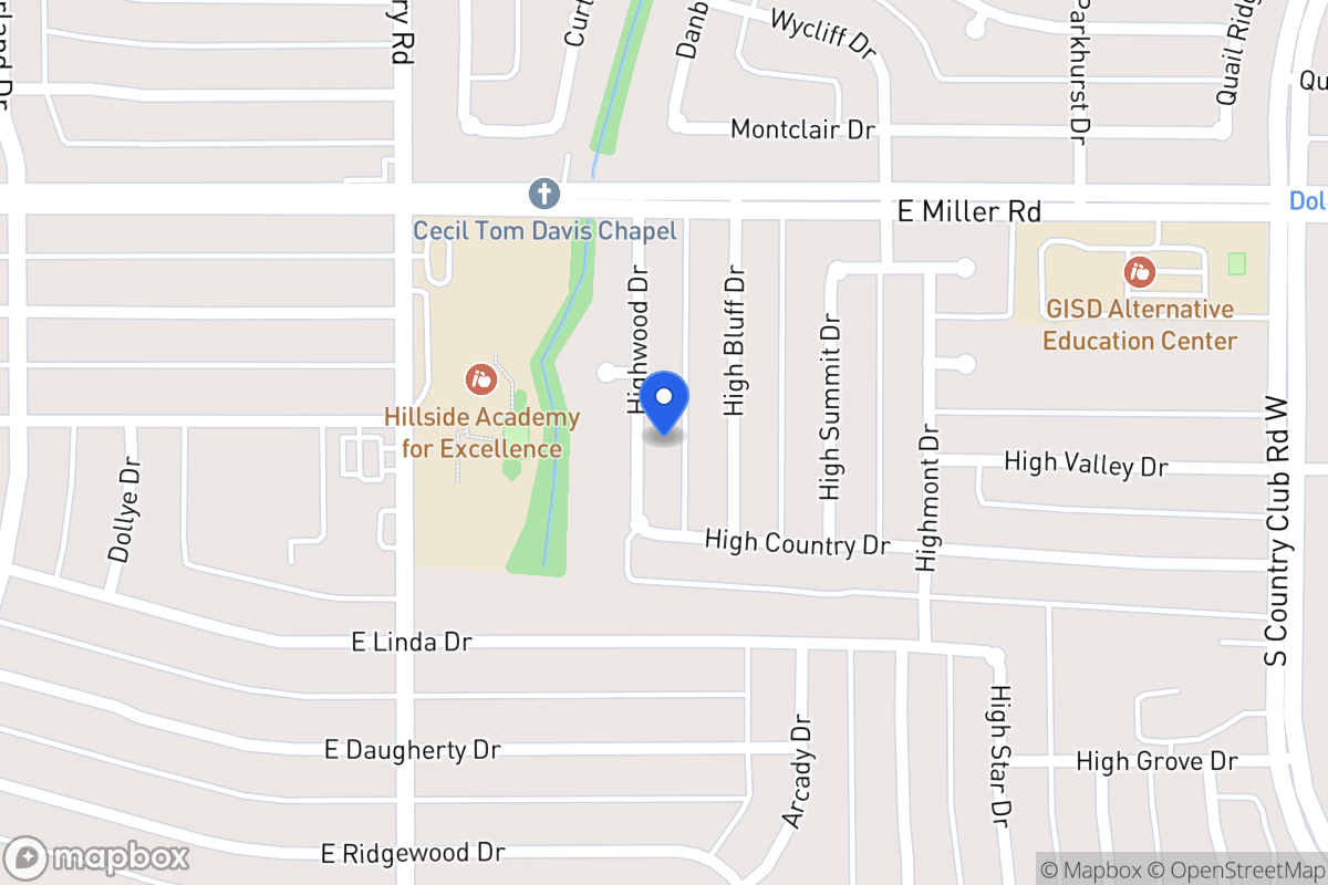 Map of 2114 Highwood Dr