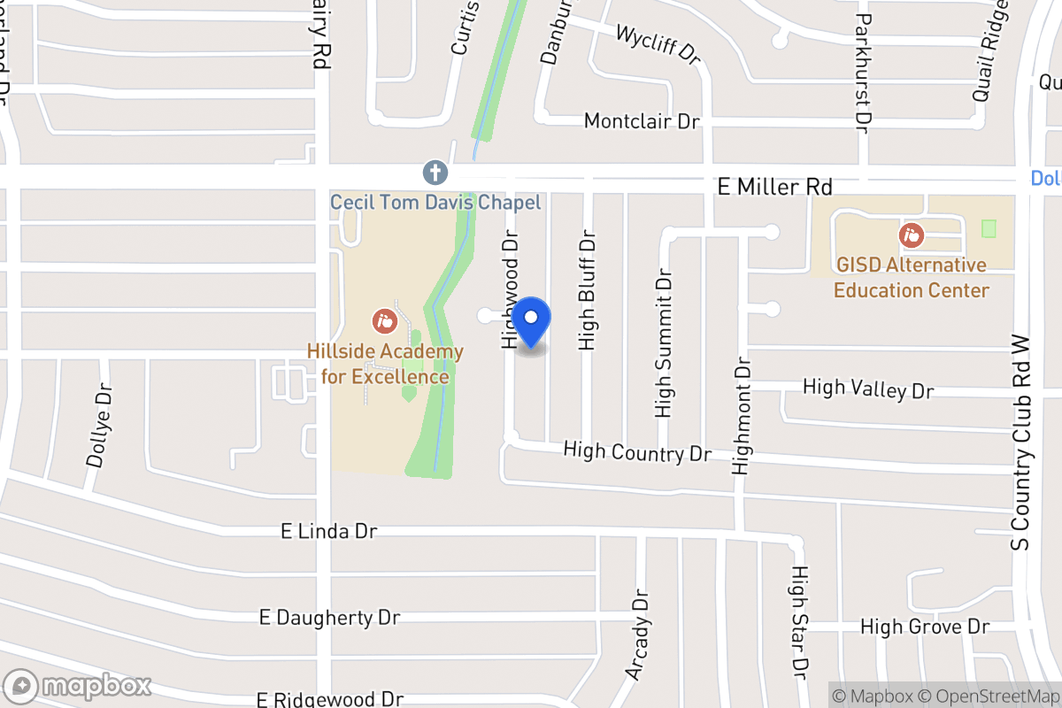 Map of 2110 Highwood Dr