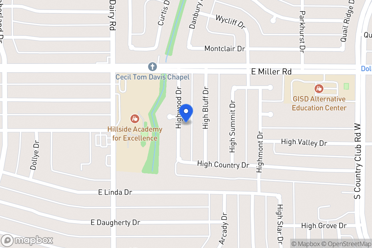 Map of 2106 Highwood Dr